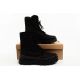 9. Progress Women’s Winter Snow Boots Black, Insulated with Sheepskin Lining