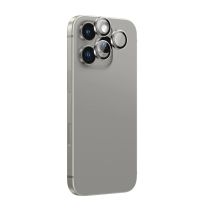 AmazingThing AR Aluminum 3 Lens Glass with Camera Lens Frame for iPhone 16 Pro / 16 Pro Max - Gray