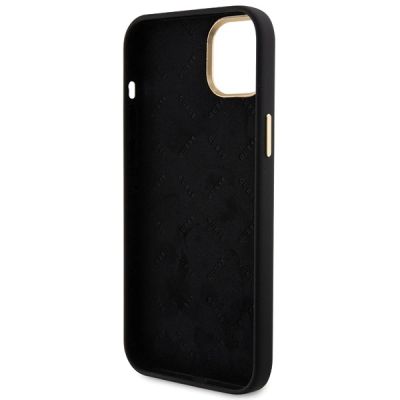 7. Guess Silicone Logo Strass 4G Case for iPhone 15 Plus / 14 Plus 6.7" - Black