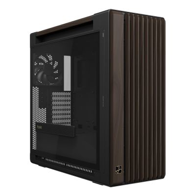 26. ASUS ProArt PA602 Wood Edition Modern Black - Tempered Glass Panel Midi Tower Black, Wood