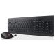 Lenovo Essential Wireless Keyboard and Mouse Set - US English with Euro Symbol Black