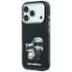 2. Karl Lagerfeld Smooth Karl & Choupette Bodies Sketch MagSafe Case for iPhone 18 Pro / 17 Pro - Black