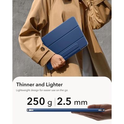 3. ESR Rebound Magnetic Case for iPad Air 10.9" (2020/2022) / 11" (2024/2025/2026) - Navy Blue