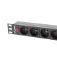 7. Lanberg PDU-09E-0300-BK RACK Power Strip (7 x UTE; 16 A (3680 W); 3m; black)