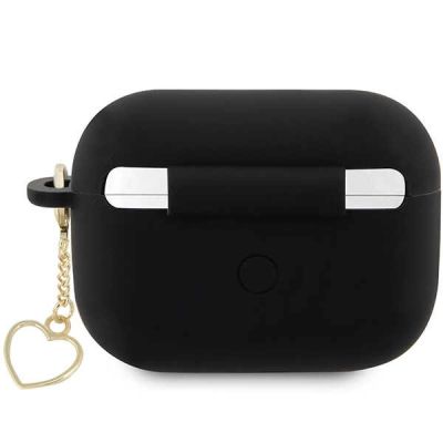2. Guess GUAP2LSCHSK AirPods Pro 2 cover black/black Silicone Charm Heart Collection