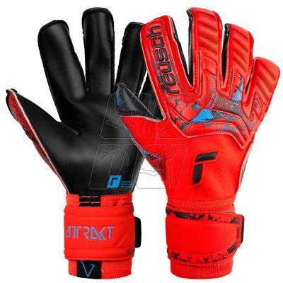 2. Reusch Attrakt Solid M 53 70 515 3334 goalkeeper gloves