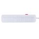 3. MACLEAN POWER STRIP, EXTENSION CORD 4 OUTLETS + 3XUSB, 110-240V AC 50/60HZ, 2.1A MAX 2500W, 3M, WHITE MCE393 W