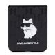5. Karl Lagerfeld Saffiano Monogram Choupette Pin case for Samsung Galaxy Z Flip 5 - black