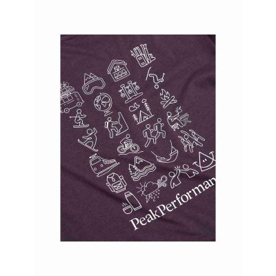 7. Peak Performance W Explore Graphic Tee Purple