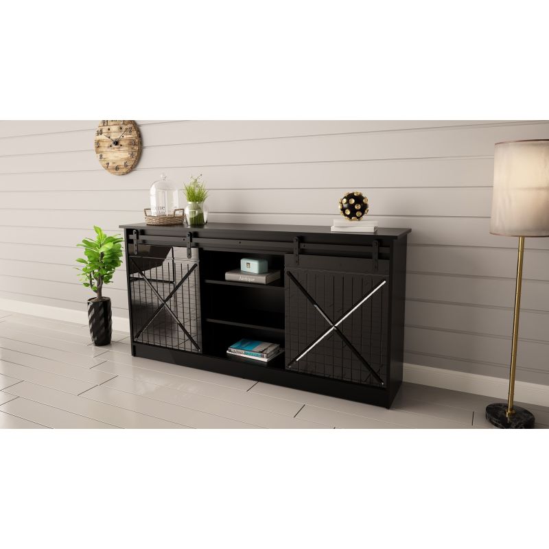 5. Chest of drawers 160x80x35 GRANERO black/black finish