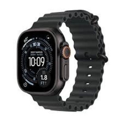 Apple Watch Ultra 3 GPS + Cellular 49mm Black Titanium Case with Black Ocean strap