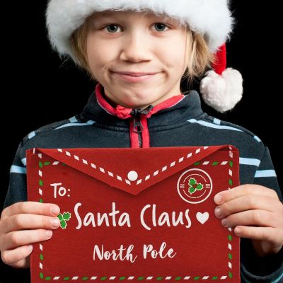 5. CHRISTMAS ENVELOPE LETTER TO SANTA CLAUS FELT 26x16CM SANTA CLAUS