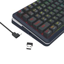 REDRAGON K708-RGB-PRO FLEKACT Keyboard USB + RF Wireless + Bluetooth Black