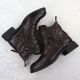 14. Women's leather work boots insulated brown Vinceza 86412