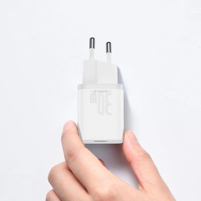12. Baseus Super Si 1C fast charger USB Type C 30W Power Delivery Quick Charge white (CCSUP-J02)