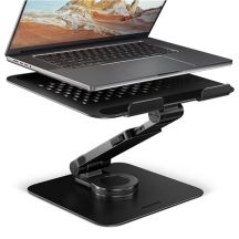 Axagon STND-LRB Laptop-Ständer, 360° drehbar, Doppelgelenk, extenderbar Notebook and tablet stand Black 43.9 cm (17.3")