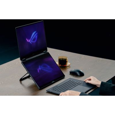 51. ASUS ROG Zephyrus Duo 16 GX651AX-U9322X Ultra 9 386H 2x16.0"3K Touch OLED 120Hz 1100nits AG 32GB LPDDR5X SSD2TB GeForce RTX 5090 24GB Cam1080p + IR 90WHrs W11Pro Aluminum Stellar Gray