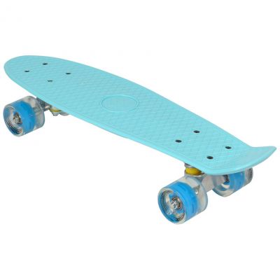 2. Plastic skateboard 22" Led Enero blue 1007366