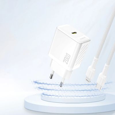 2. Dudao A26 PD20W GaN USB-C Charger - White