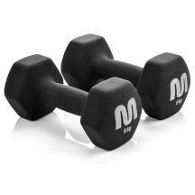 Meteor 2x5 kg cast iron dumbbell set