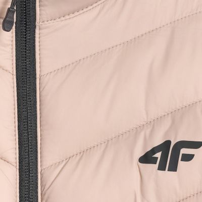 6. Women's jacket 4F F0855 beige 4FWSS26TDJAF0855 83S
