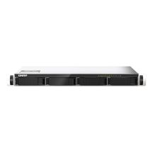 Qnap TS-435XeU-4G, 1U, 4 x 2.5"/3.5" SATA, Marvell Octeon TX2 CN9130 / CN9131 quad-core, 4GB DDR4 SODIMM (Max. 32GB), 2 x 10GbE SFP+, 2 x 2.5GbE, Single PSU