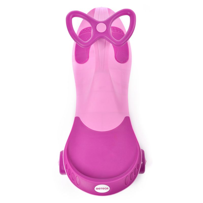 5. Pink Meteor Swingo Gravity Ride-On