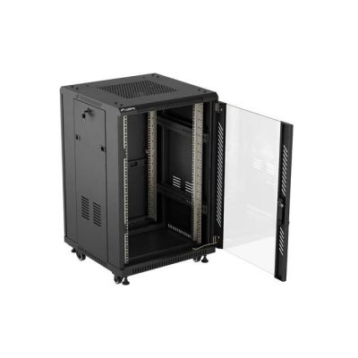 46. LANBERG FLOOR CABINET 19" 18U 600X600 BLACK