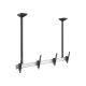 4. Ceiling mount for 2 LCD displays - Plastic, Aluminum, Steel, Silver - Screen size: 114.3-139.7 cm (45-55'')