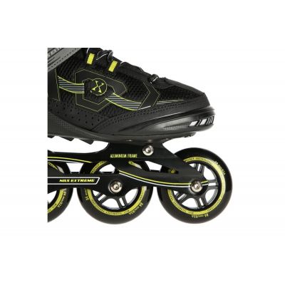 4. NILS EXTREME NA9157 ROLLER SKATES BLACK AND GOLD SIZE 39