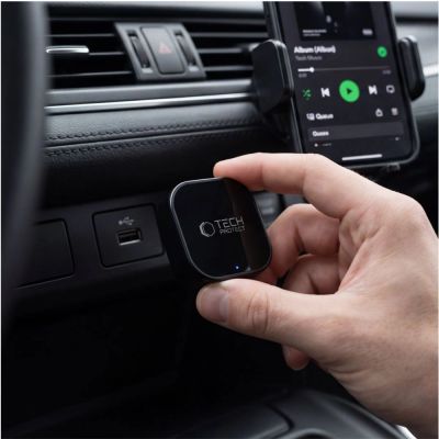 7. Tech-Protect Ultraboost CA01 USB Bluetooth 5.4 Apple CarPlay / Android Auto adapter - black