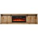 GRANERO TV cabinet + fireplace 200x56.7x35 Wotan oak