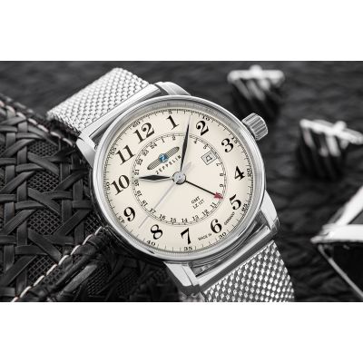 4. Men's Watch ZEPPELIN LZ127 Graf Zeppelin GMT 7642M-5 + BOX
