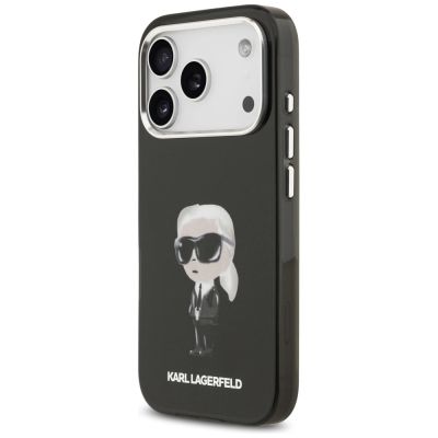 2. Karl Lagerfeld IML Aquarelle Karl & Logo MagSafe Case for iPhone 17 Pro - Black