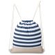 PREMIUM DRAWSTRING BACKPACK WITH PRINT SEMI LINE