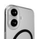 6. Puro Lite Mag TPU+PC Case Compatible with MagSafe for iPhone 17 - Transparent with Black Ring