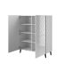 2. ABETO bookcase 100.5x40xH121.5 white/white gloss