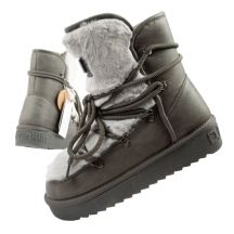 D.Franklin women's winter snow boots, fashionable fur lining, gray