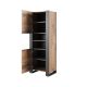 2. WOOD shelving unit 65x40x170 Wotan oak + anthracite