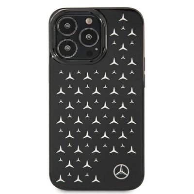 3. Mercedes Silver Stars Pattern Case for iPhone 13 Pro / iPhone 13 - Black