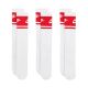 5. Nike Everyday Elevated Crew Socks 3 Pairs White and Red IM7949 900