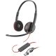 65. Poly Blackwire 3220 Stereo USB-C Black Headset + USB-C/A Adapter (Bulk) 8X2J9A6
