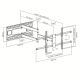 3. TECHLY LONG LCD/LED TV WALL MOUNT 43-80 INCHES