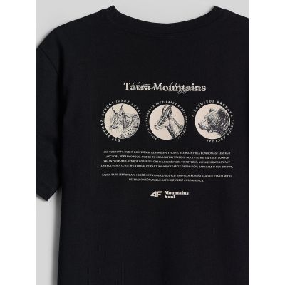 8. Women's loose T-shirt with print 4F 4FKAW26TTSHF4507-20S