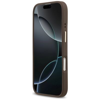 5. Guess 4G PU Classic Logo MagSafe Case for iPhone 17 - Brown