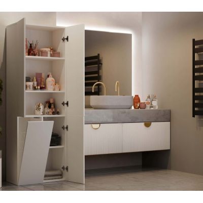 9. NEL BATHROOM COLUMN KASZMIR 1 BASKET LONG DOOR SET