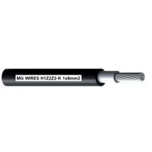 Photovoltaic cable // MG Wires // 1x6mm2, 0.6/1kV black H1Z2Z2-K-6mm2 BK, 100m pack