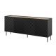 Chest of drawers 4D2SZ ONDA 200x45x85 black