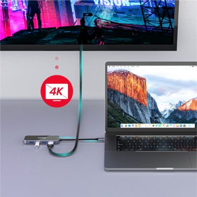 5. UNITEK HUB USB-C 3.1, RJ-45,3XUSB-A,HDMI,4K,PD100W