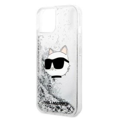 6. Karl Lagerfeld KLHCP14MLNHCCS iPhone 14 Plus 6.7" silver/silver hardcase Glitter Choupette Head
